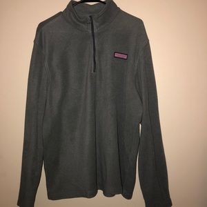 Oversized Vineyard Vines Fleece Quarterzip